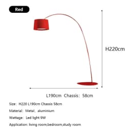 Nordic Minimalist Floor Lamp Arc Bedroom Living Room Floor Lamps Sofa Study Fishing Lamp Room Decoration Lighting Vertical Light