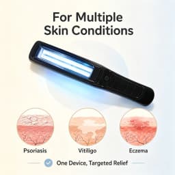 Home Use 311nm UVB Light Therapy Device Hospital Grade Skin Irradiation Machine One Button Operation