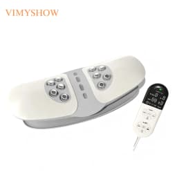 Electric Lumbar Traction Device Wireless Waist Back Massager Back Stretcher with 10 Metal Heads Deep Kneading for Total Relax
