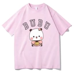 Kawaii Bubu Dudu Panda Bear T-shirts Short Sleeve Summer Women/Men Tee-shirt Cartoon Graphic Printing Tshirts Casual Girls Tees
