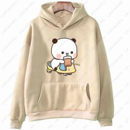 I Like BuBu/Dudu Kawaii Matching Graphic Hoodie Panda Bear Bubu and Dudu Couples Sweatshirt Unisex Cartoon Hoody Couples Gift