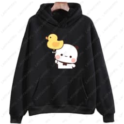 I Like BuBu/Dudu Kawaii Matching Graphic Hoodie Panda Bear Bubu and Dudu Couples Sweatshirt Unisex Cartoon Hoody Couples Gift