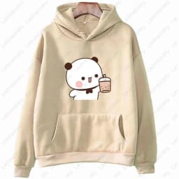 I Like BuBu/Dudu Kawaii Matching Graphic Hoodie Panda Bear Bubu and Dudu Couples Sweatshirt Unisex Cartoon Hoody Couples Gift