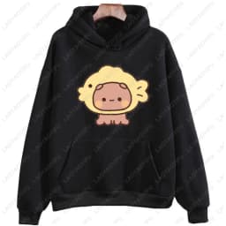 I Like BuBu/Dudu Kawaii Matching Graphic Hoodie Panda Bear Bubu and Dudu Couples Sweatshirt Unisex Cartoon Hoody Couples Gift