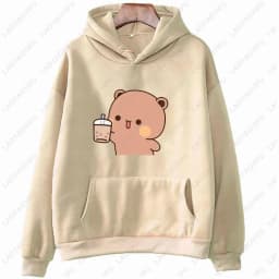 I Like BuBu/Dudu Kawaii Matching Graphic Hoodie Panda Bear Bubu and Dudu Couples Sweatshirt Unisex Cartoon Hoody Couples Gift