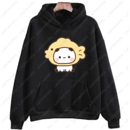 I Like BuBu/Dudu Kawaii Matching Graphic Hoodie Panda Bear Bubu and Dudu Couples Sweatshirt Unisex Cartoon Hoody Couples Gift