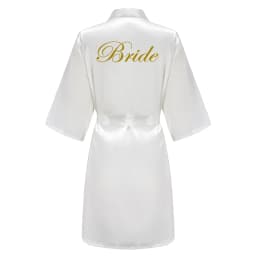 Burgundy Women Bathrobe Gold Letter Bride Bridesmaid Mother Maid of Honor Get Ready Bridal Party Robes Gifts Dressing Gown