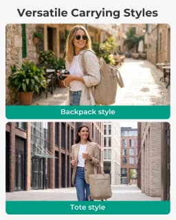 BAGSMART 15.6in Laptop Backpack Women Tote Backpack Teacher Nurse Backpack Water-resistant Bookbag Lightweight College Backpack