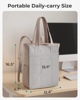 BAGSMART 15.6in Laptop Backpack Women Tote Backpack Teacher Nurse Backpack Water-resistant Bookbag Lightweight College Backpack
