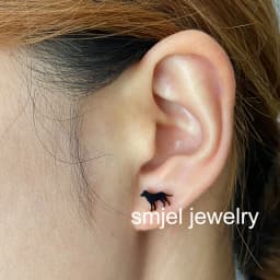 Golden Korean Minimalist Stainless Steel Animal Stud Earrings for Women Fashion 2026 Jewelry Dog Paw Rabbit Cat Key Studs Gift