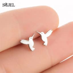 Golden Korean Minimalist Stainless Steel Animal Stud Earrings for Women Fashion 2026 Jewelry Dog Paw Rabbit Cat Key Studs Gift