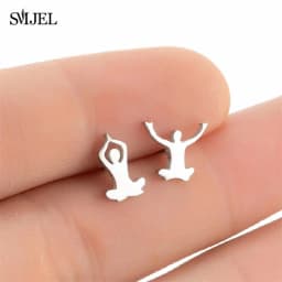 Golden Korean Minimalist Stainless Steel Animal Stud Earrings for Women Fashion 2026 Jewelry Dog Paw Rabbit Cat Key Studs Gift