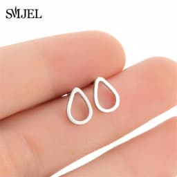Golden Korean Minimalist Stainless Steel Animal Stud Earrings for Women Fashion 2026 Jewelry Dog Paw Rabbit Cat Key Studs Gift