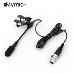 Adjust the Angle !! Lavalier Lapel Condenser Microphone Metal Double Clip 3 Pin Mic for AKG Wireless Transmitter 3Pin XLR TA3F