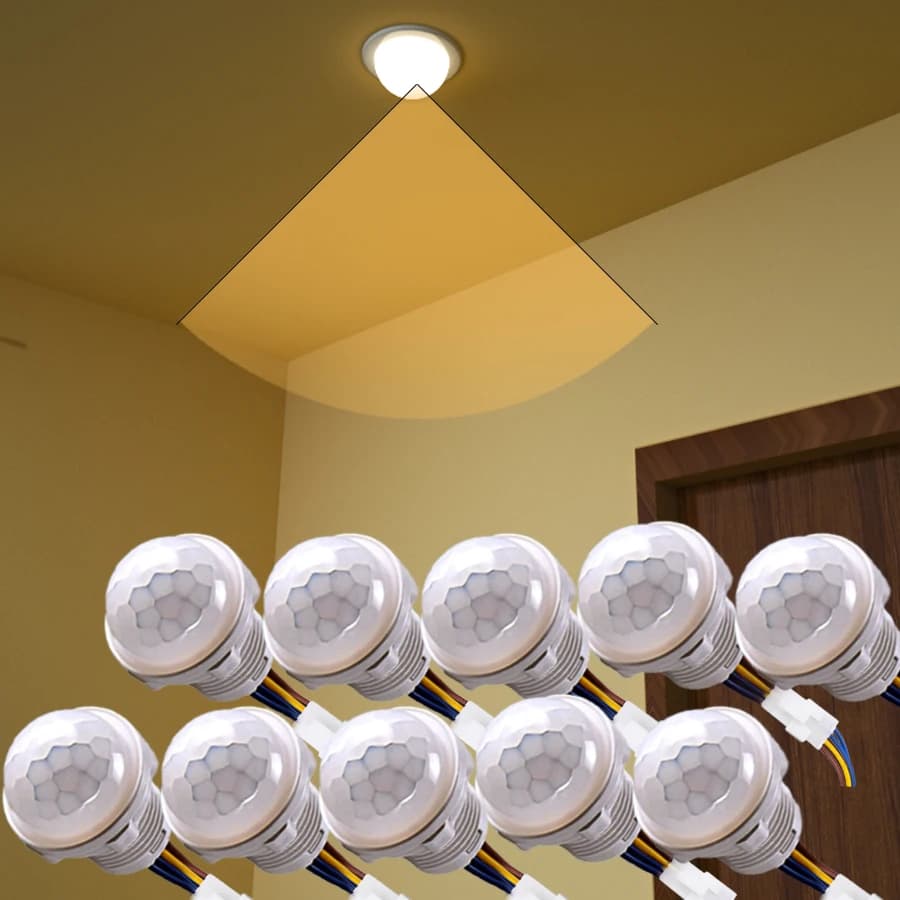 110V 220V Mini Motion Sensor Pir Infrared Motion Sensor Smart Switch Sensor Smart Home Human Body Automatic Sensor Night Lamp