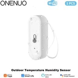 Tuya Indoor or IP65 Waterproof Outdoor WiFi Temperature Humidity Sensor Home Thermometer Compatible For Alexa Google Home Voice