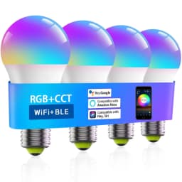 WiFi E27 Smart Dimmable Bulb RGBCW Colorful 220V LED Light App Adjust Bluetooth Support Alexa Google Home Voice Control