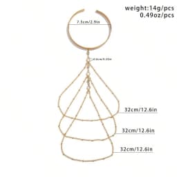 Trendy Arm Jewelry Fashion Sexy Multi-layered Rhinestone Chain Tassel Upper Arm Bracelet Armlet Armband Women Accessories