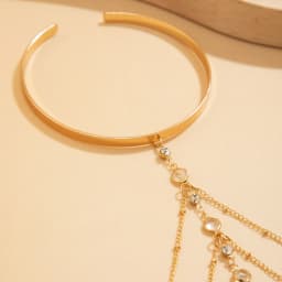 Trendy Arm Jewelry Fashion Sexy Multi-layered Rhinestone Chain Tassel Upper Arm Bracelet Armlet Armband Women Accessories