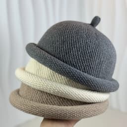Japanese style Womens Fashion Bucket Hats Knitted Melon Skin Hats Casual Berets Landlord Hats Warm Painter Pacifier Caps 모자