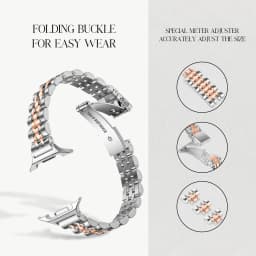 Stainless steel Straps for Samsung Galaxy watch 9/8 classic 40mm 44mm 46mm Metal Wrist Link bracelet correa Galaxy watch 8 Bands