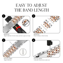 Stainless steel Straps for Samsung Galaxy watch 9/8 classic 40mm 44mm 46mm Metal Wrist Link bracelet correa Galaxy watch 8 Bands