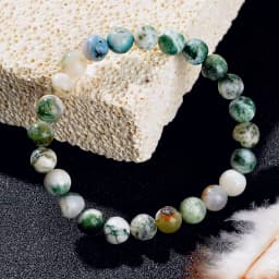 Natural Stone Symbolic Beaded Bracelet Women Men Anxiety Relief Protection Money Spiritual Inner Self-Love Jewelry