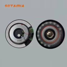 SOTAMIA 2Pcs 60mm Mini Speaker 32 Ohm Headphone Unit Dual Dynamic Coil Coaxial Metal Vibrating Film Treble DIY Headset Upgrade