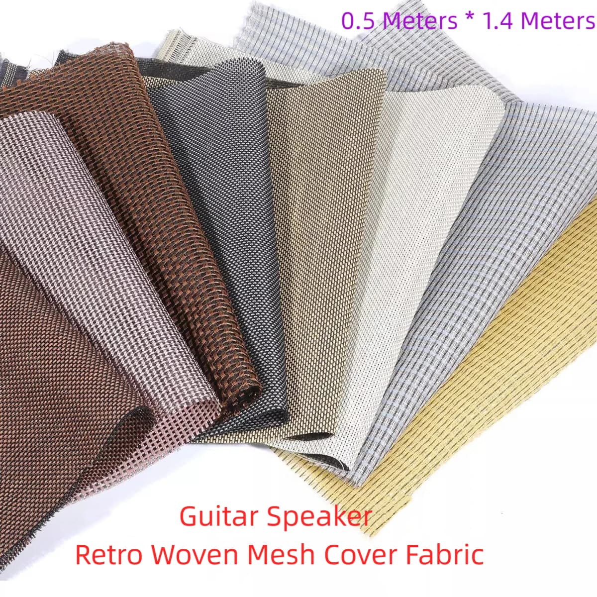 GHXAMP 0.5Meter*1.4Meter Vintage Cane Grill Cloth – Transparent Speaker Fabric for Marshall Guitar Bass Amps Accessories