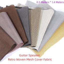GHXAMP 0.5Meter*1.4Meter Vintage Cane Grill Cloth – Transparent Speaker Fabric for Marshall Guitar Bass Amps Accessories