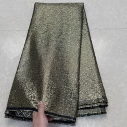 2024High Quality African Nigerian Tulle Lace Fabric Embroidery Silk Fabric French Dress Prom Party Gown For Sewing 5Yards YXZ130