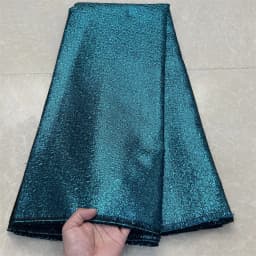 2024High Quality African Nigerian Tulle Lace Fabric Embroidery Silk Fabric French Dress Prom Party Gown For Sewing 5Yards YXZ130