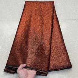 2024High Quality African Nigerian Tulle Lace Fabric Embroidery Silk Fabric French Dress Prom Party Gown For Sewing 5Yards YXZ130