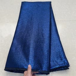2024High Quality African Nigerian Tulle Lace Fabric Embroidery Silk Fabric French Dress Prom Party Gown For Sewing 5Yards YXZ130