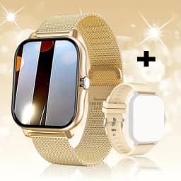 LAXASFIT 2025 New Men's Smart Watch Women's Gift Full Touch Screen Sports Fitness Watch Bluetooth Call Smart Watch