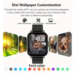LAXASFIT 2025 New Men's Smart Watch Women's Gift Full Touch Screen Sports Fitness Watch Bluetooth Call Smart Watch