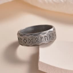HNSP 316L Stainless Steel Viking Rune Signet Ring For Men Vintage Jewely Finger Accessories Male US Size
