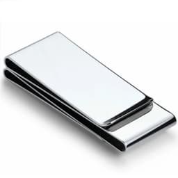 Stainless Steel Double Sided Metal Money Clips High Quality Men Women Simple Silver Dollar Cash Clamp Credit Card Holder Wallets