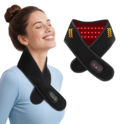 Electric Red Light Heating Neck Belt 660-850nm Infrared Neck Cervical Protection Neck Vibration Massage Pad