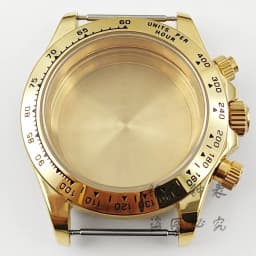 VK63 40mm Daytona Black Bezel Presidential Bracelet Watch Case Sapphire Glass Watch Accessories for VK63 VK64 Quartz Movement