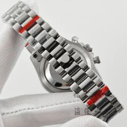 VK63 40mm Daytona Black Bezel Presidential Bracelet Watch Case Sapphire Glass Watch Accessories for VK63 VK64 Quartz Movement