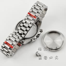 VK63 40mm Daytona Black Bezel Presidential Bracelet Watch Case Sapphire Glass Watch Accessories for VK63 VK64 Quartz Movement