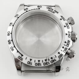 VK63 40mm Daytona Black Bezel Presidential Bracelet Watch Case Sapphire Glass Watch Accessories for VK63 VK64 Quartz Movement