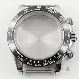VK63 40mm Daytona Black Bezel Presidential Bracelet Watch Case Sapphire Glass Watch Accessories for VK63 VK64 Quartz Movement