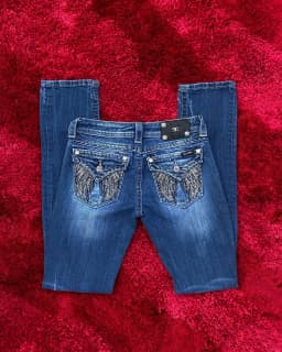 Y2k Statue of liberty Diamonds Jeans Casual Denim Pants High Waist Straight Wide Leg Jeans Harajuku Vintage 2000s Women Clothing