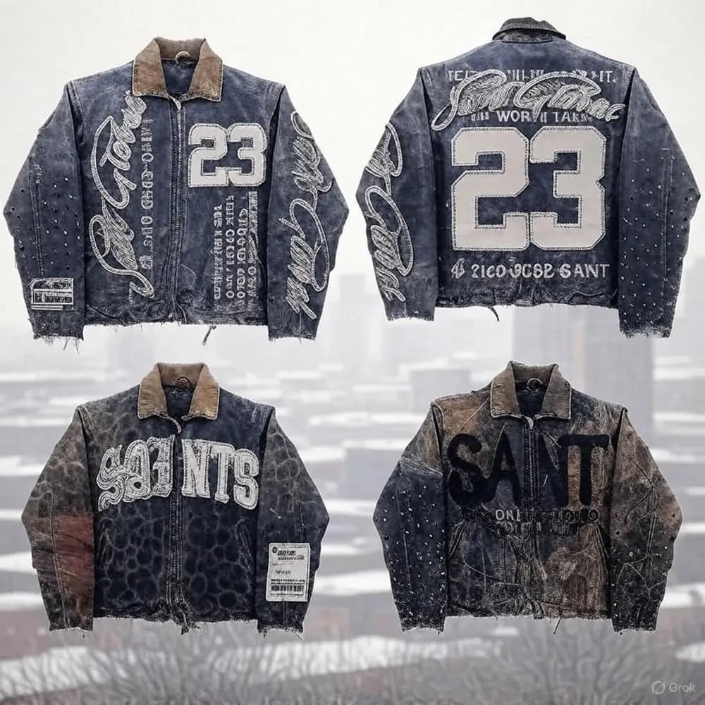 American Vintage Denim Jacket Y2K Clothes Men Women Hip Hop Letter Patchwork Embroidery Rhinestones Oversized Jacket Casual Coat