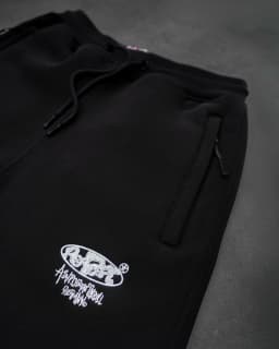 New Loose American Sports Pants Y2K Retro Trousers Men Hip Hop Personality Unique Design Embroidered Waist Elastic Jogging Pants