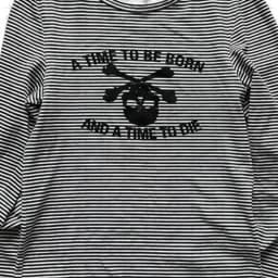 Gothic Summer Casual Top Round Neck Long Sleeved Shopping Versatile Y2K Striped Shirt Suitable for Couples