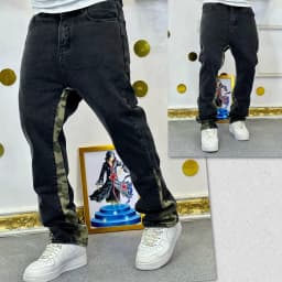 2025 Vintage Men's Jeans Distressed Vibe Bell Bottoms Clean Fit Woodworking Workwear Denim Pants For Outdoor Trade