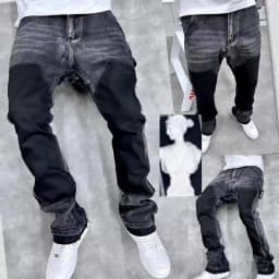 2025 Vintage Men's Jeans Distressed Vibe Bell Bottoms Clean Fit Woodworking Workwear Denim Pants For Outdoor Trade